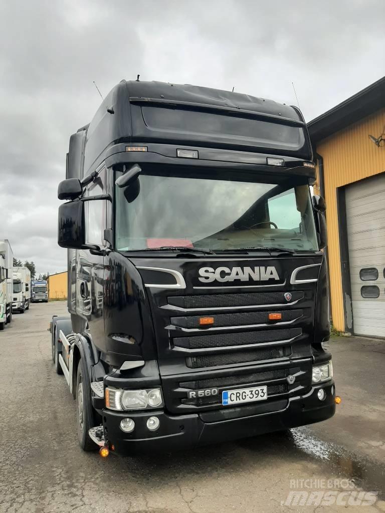 Scania R 580 Вантажівки з гаковим підйомом
