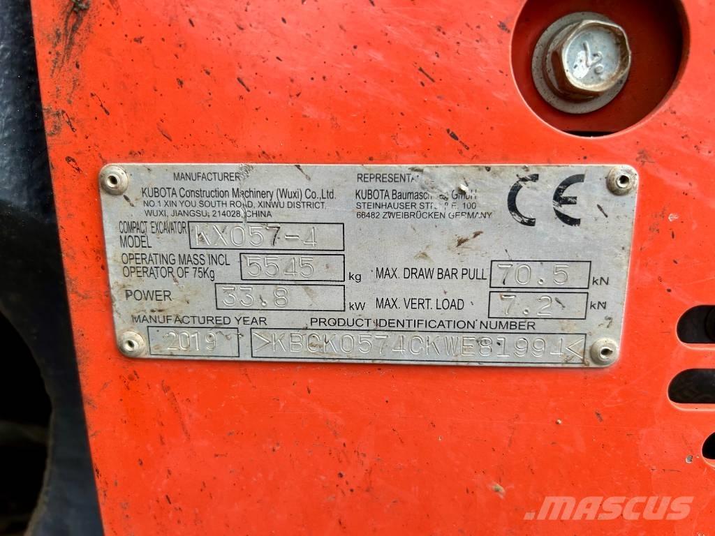 Kubota KX 057-4 Міні-екскаватори < 7т