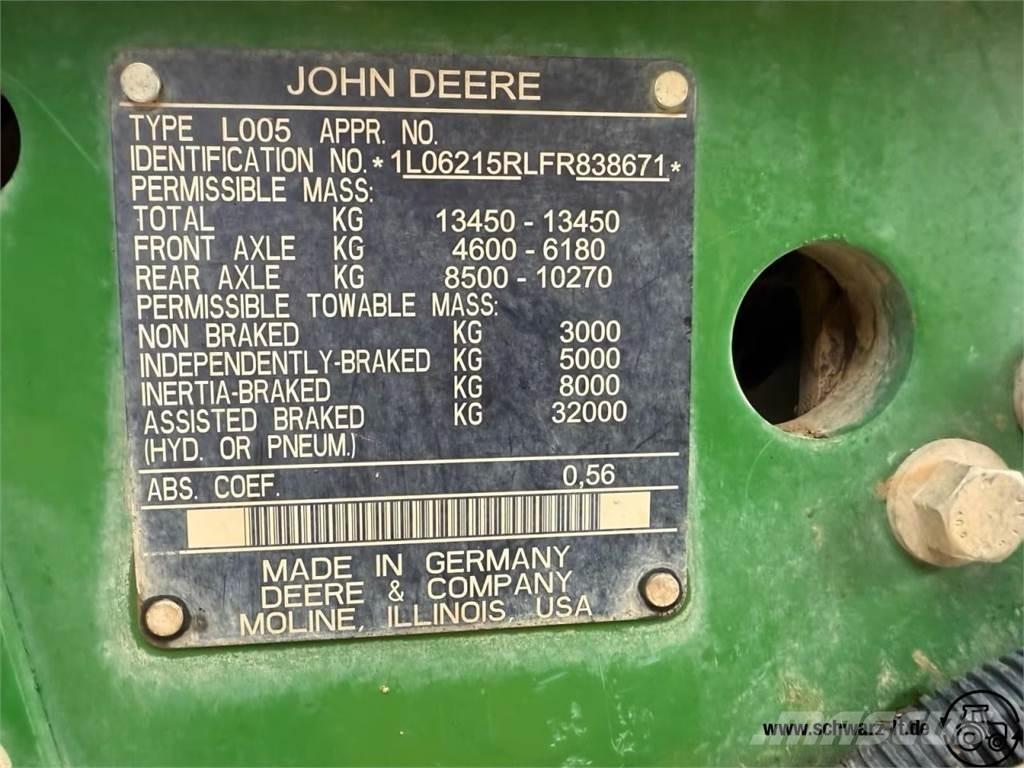 John Deere 6215R Трактори