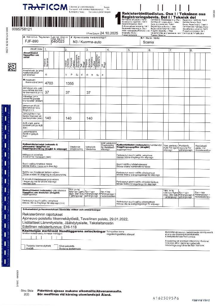 Scania R 500 Фургони