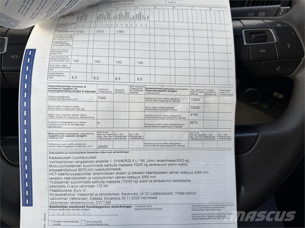 Volvo FMX 500 8X4 Вантажівки з гаковим підйомом