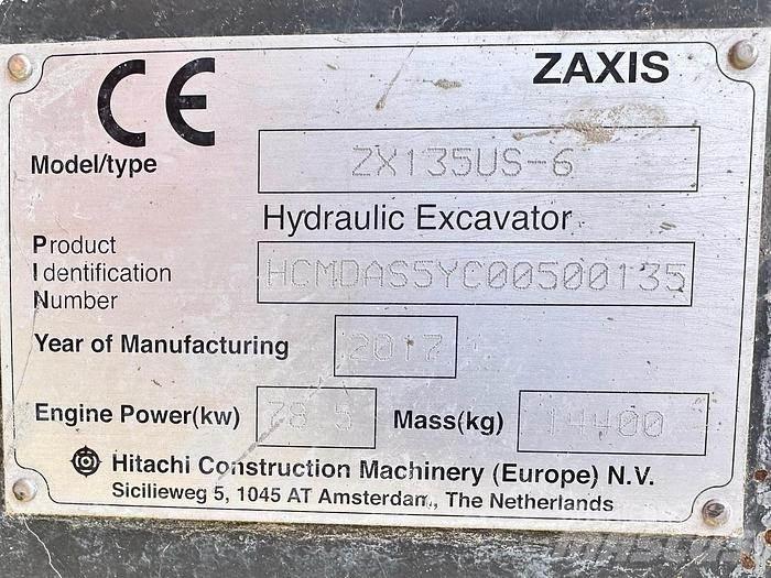 Hitachi ZX135US-6 Спеціальні екскаватори