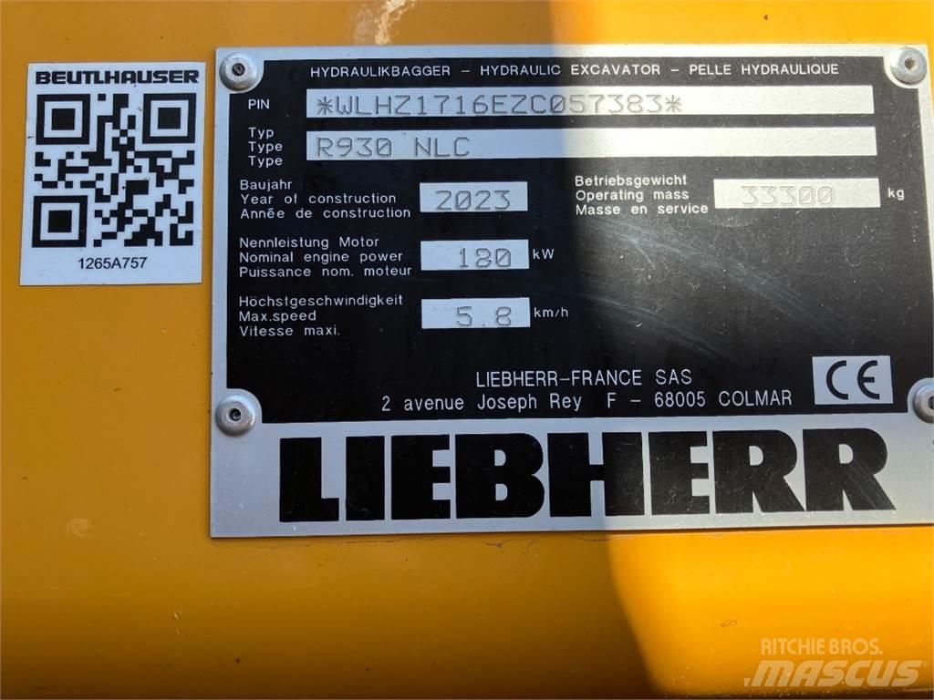 Liebherr R930 Гусеничні екскаватори
