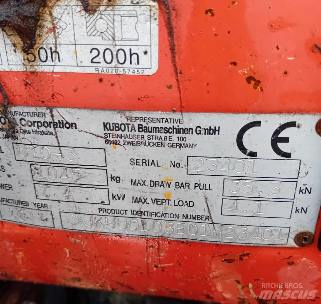 Kubota U 10-3 Міні-екскаватори < 7т