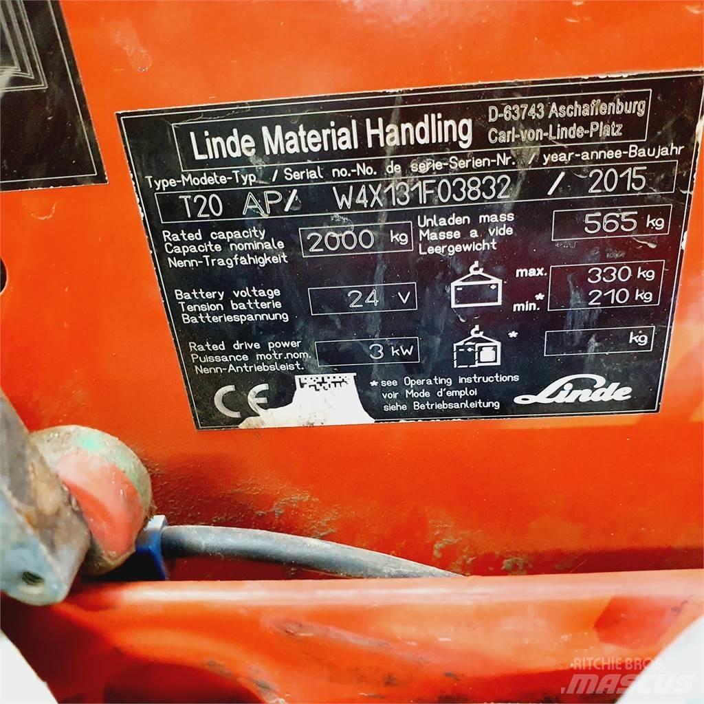 Linde T20AP kurz Штабелери