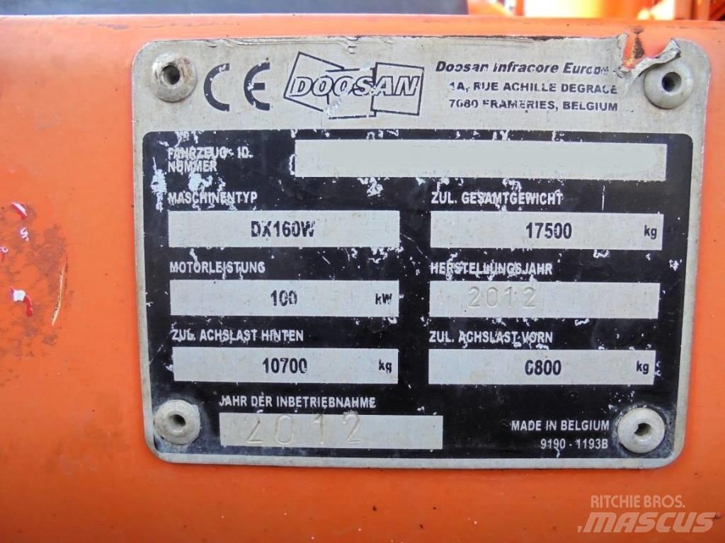 Doosan DX 160 W Колісні екскаватори