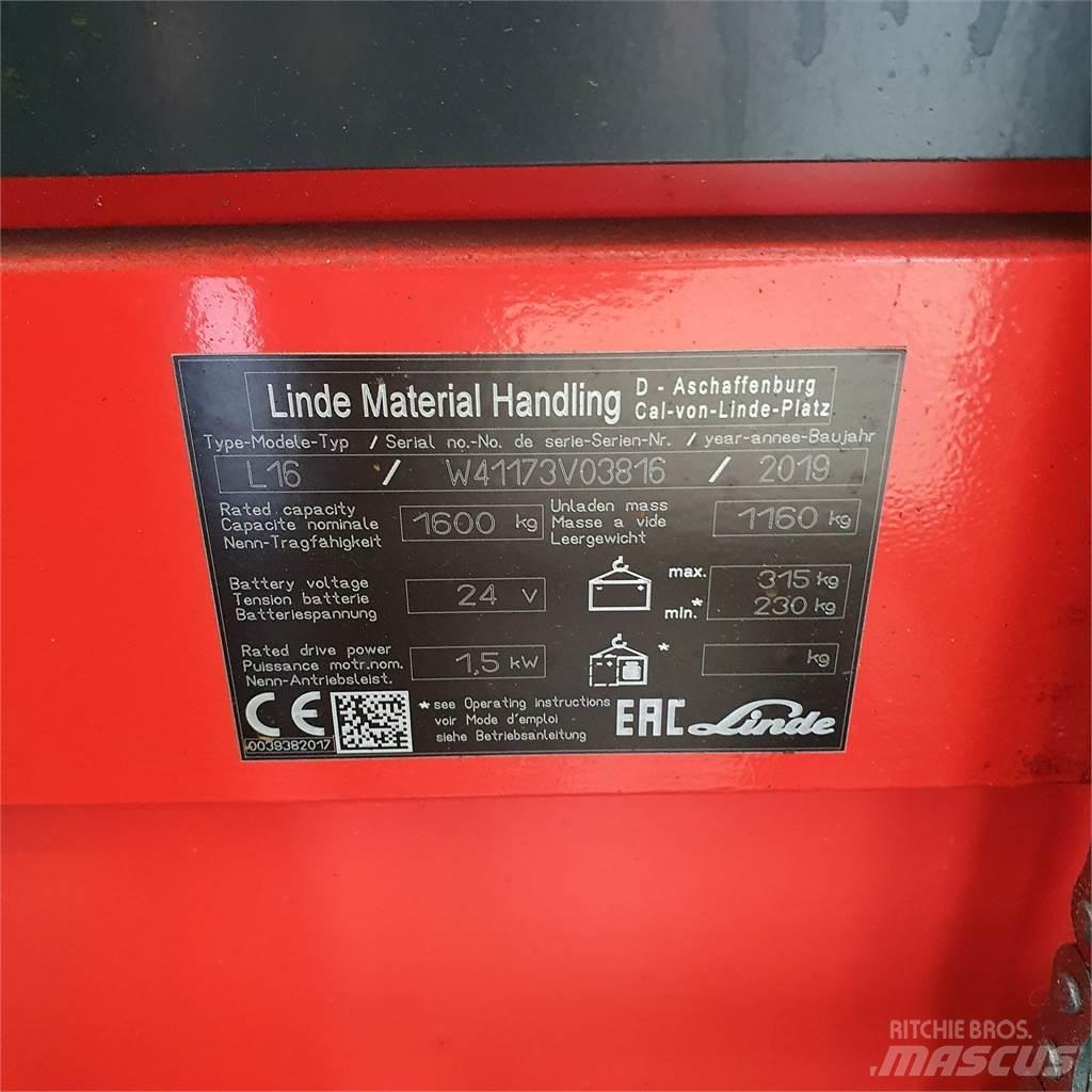 Linde L16i Ручний візок