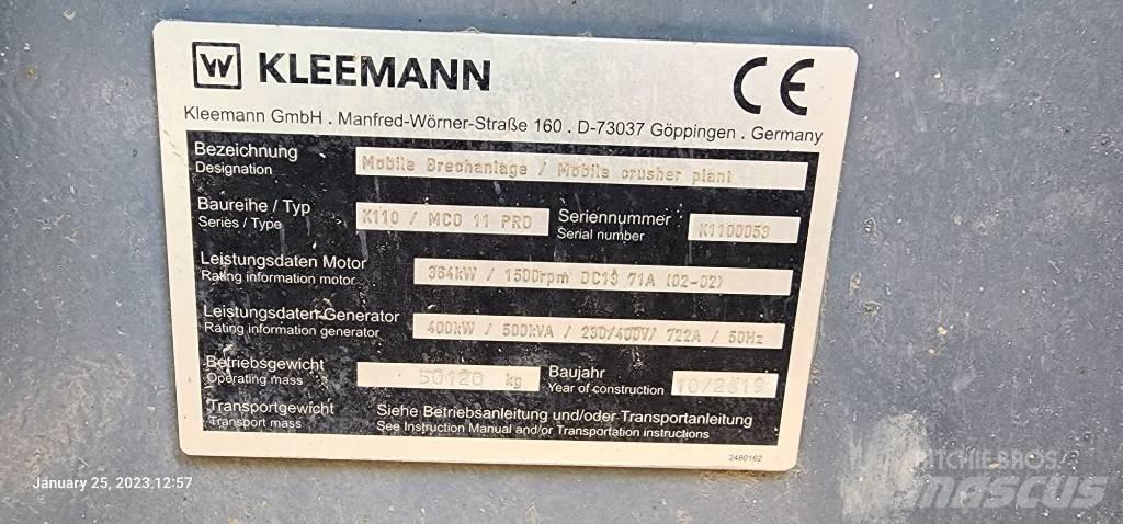 Kleemann MCO 11 PRO Роздрібнювачі