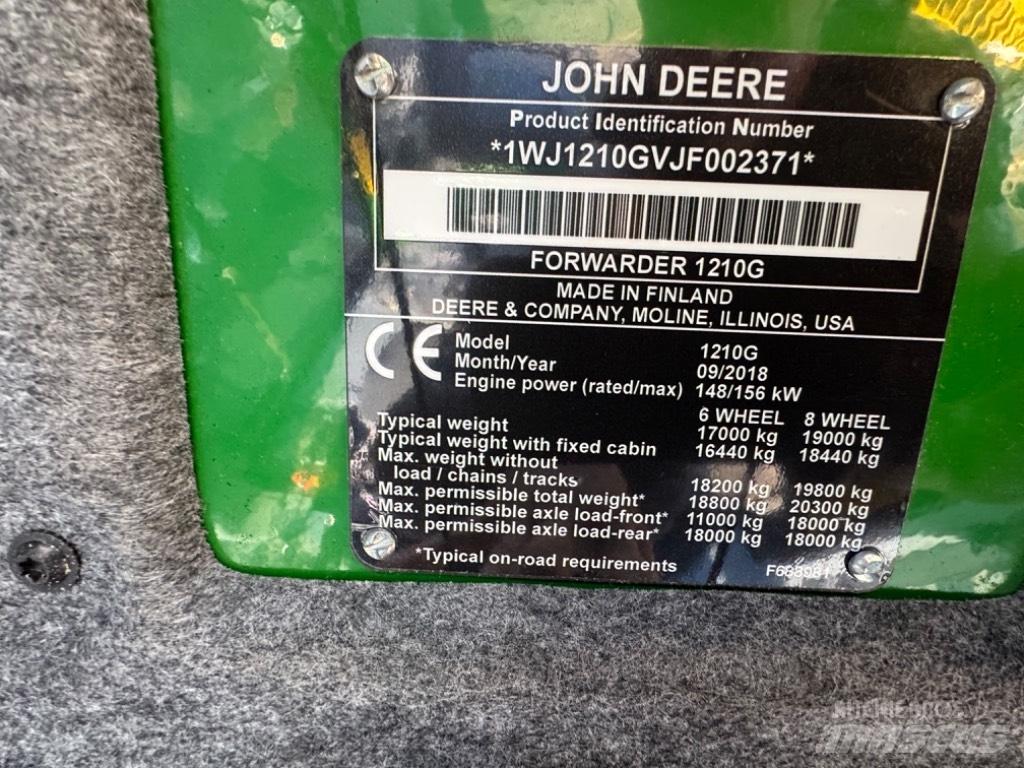 John Deere 1210 G Форвардери
