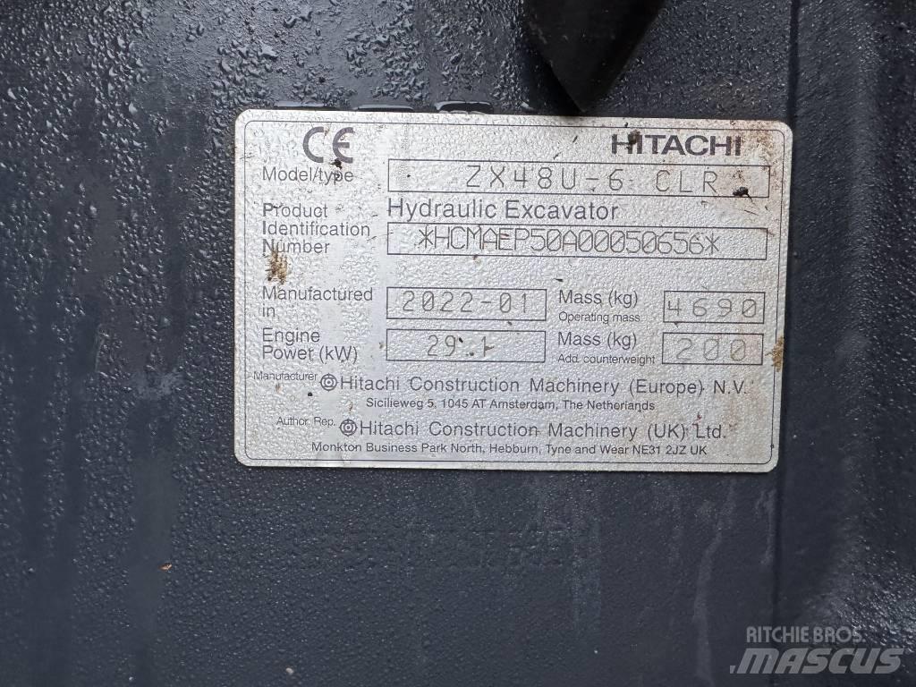 Hitachi ZX 48 U-6 Міні-екскаватори < 7т