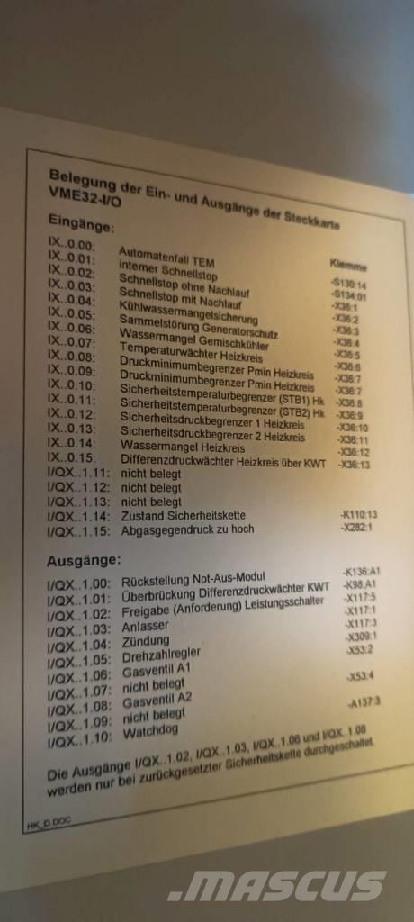 MWM TBG 620 V16 K Газові генератори