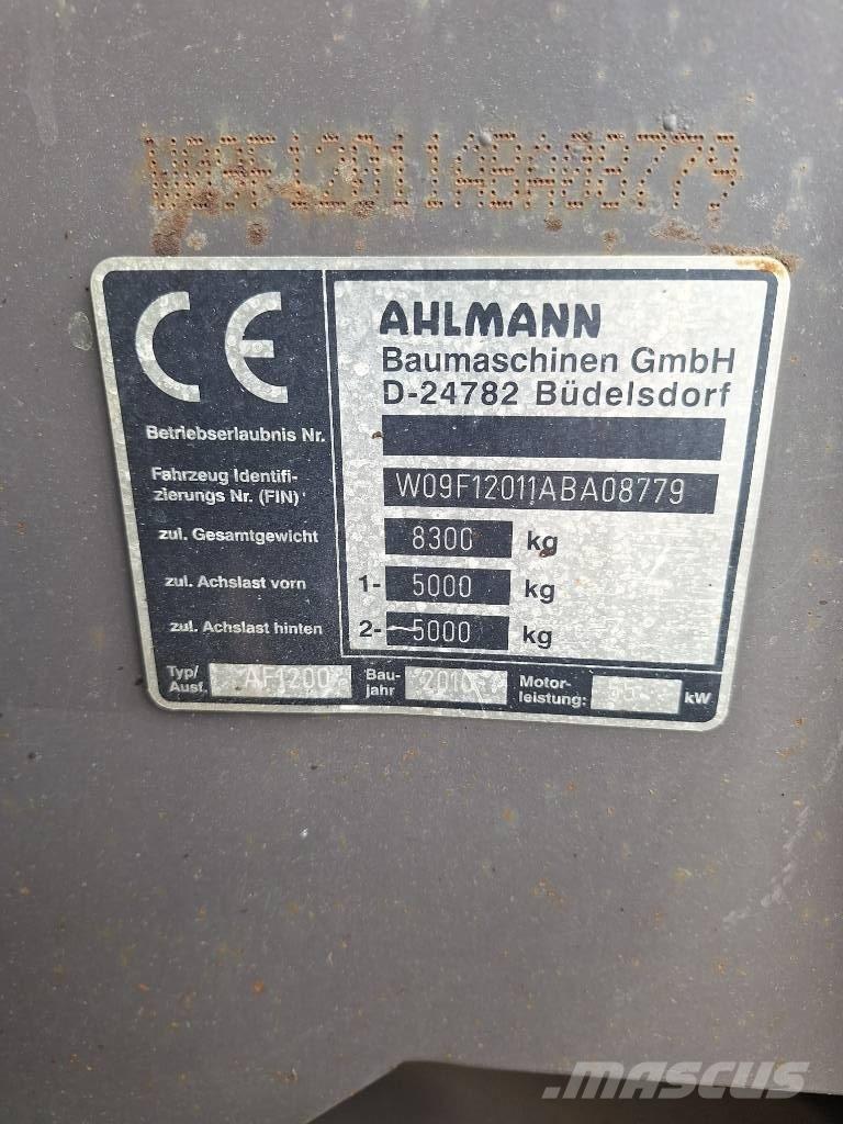 Ahlmann AF 1200 Фронтальні навантажувачі