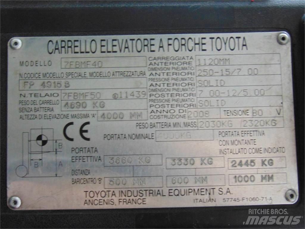 Toyota 7FBMF40 Електронавантажувачі