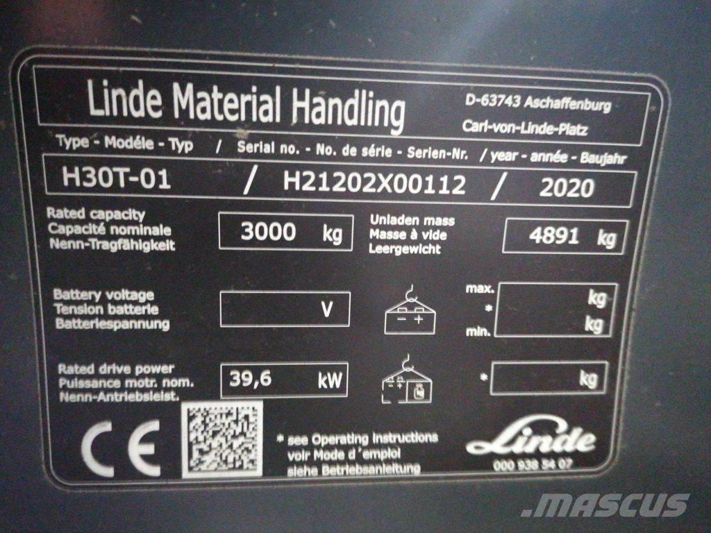 Linde H30T-01 Газові навантажувачі