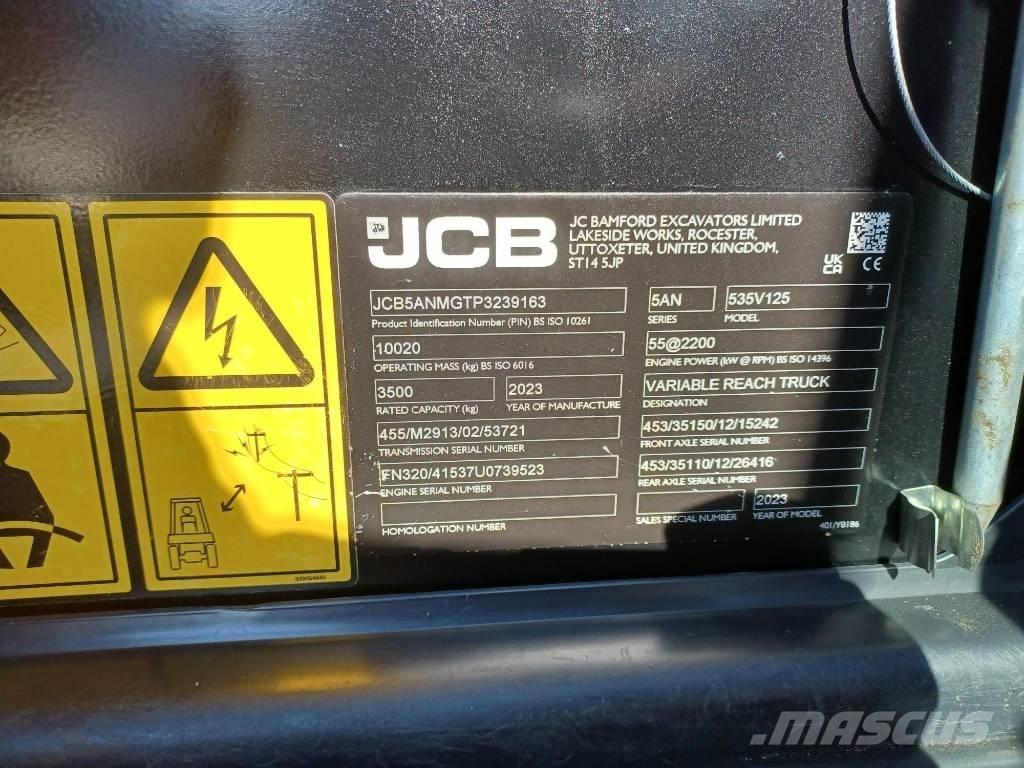 JCB 535-125 Телескопічні навантажувачі