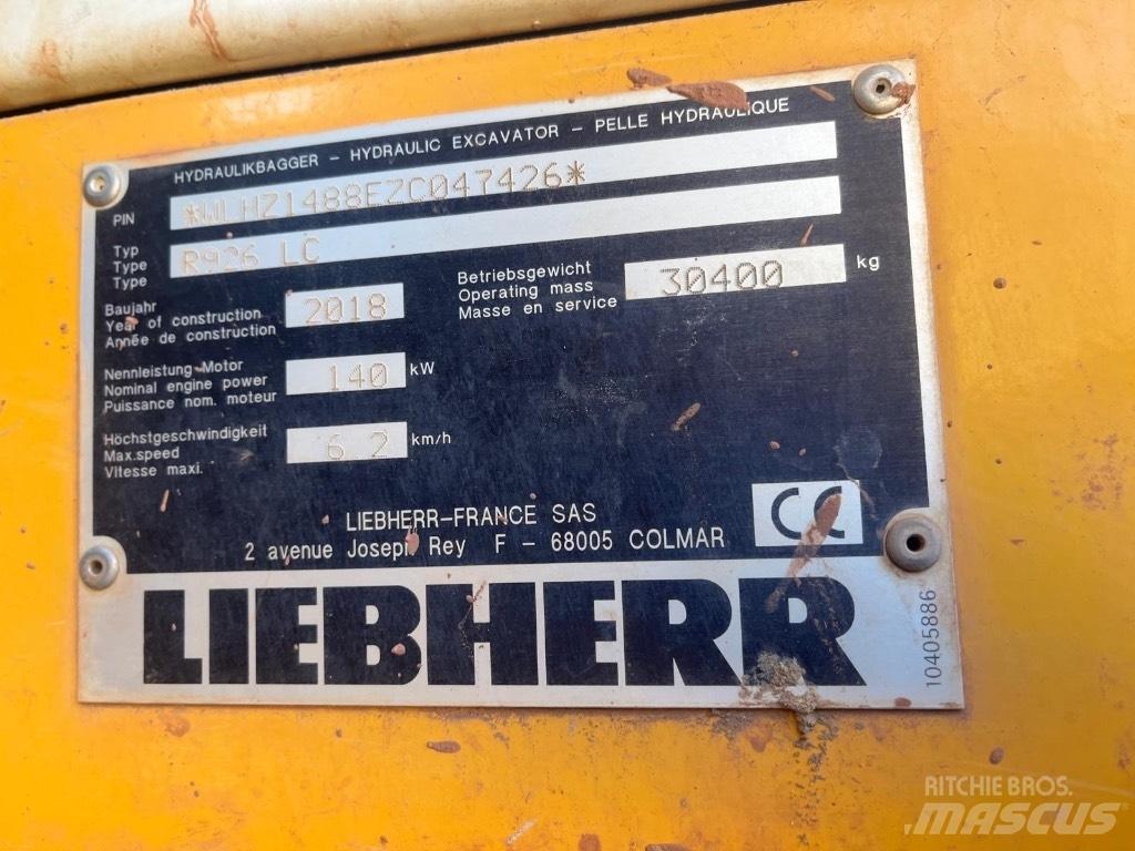 Liebherr R 926 LC Гусеничні екскаватори
