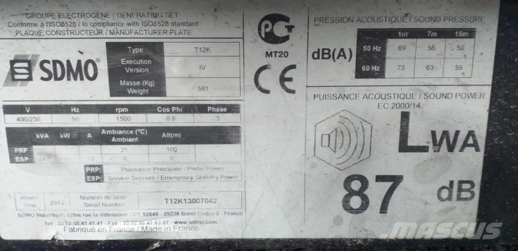 Sdmo T 12 K Дизельні генератори