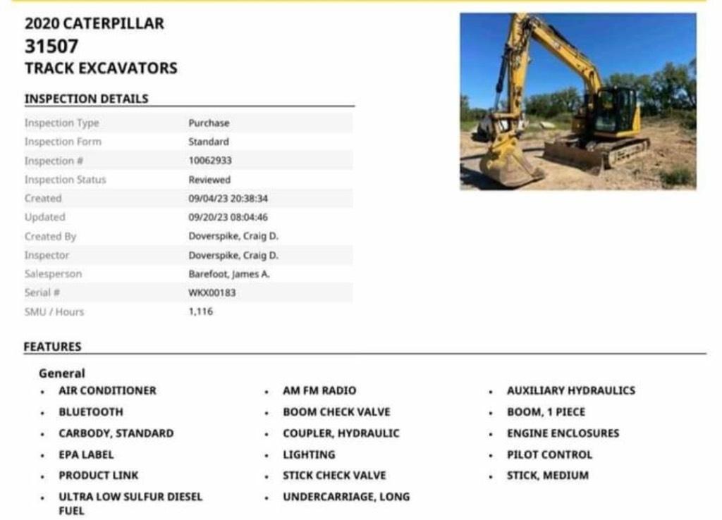 CAT 315 Гусеничні екскаватори
