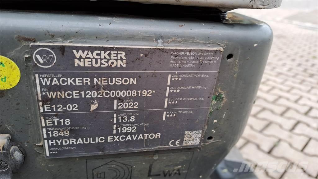 Wacker Neuson ET18 Гусеничні екскаватори