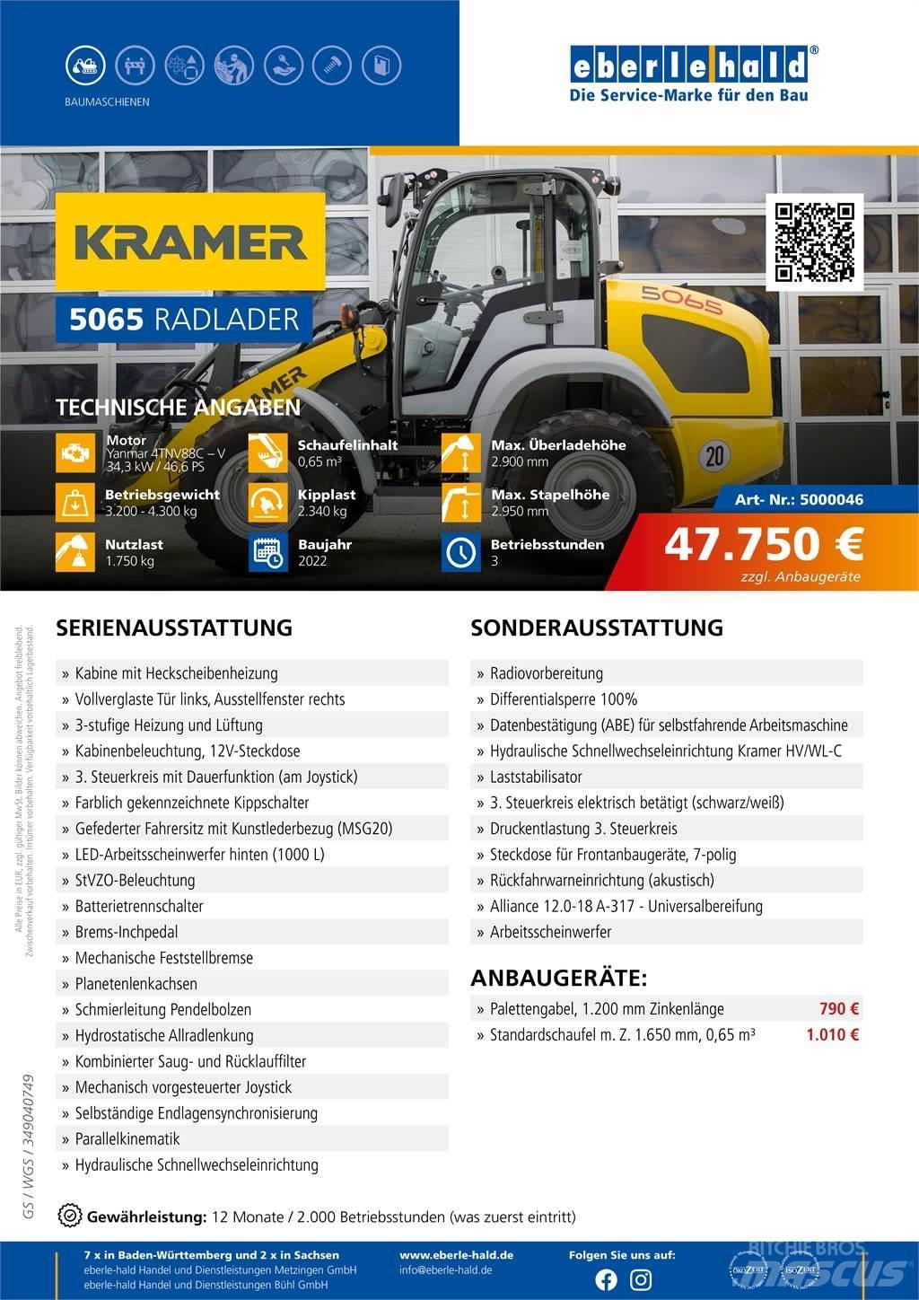 Kramer 5065 Фронтальні навантажувачі