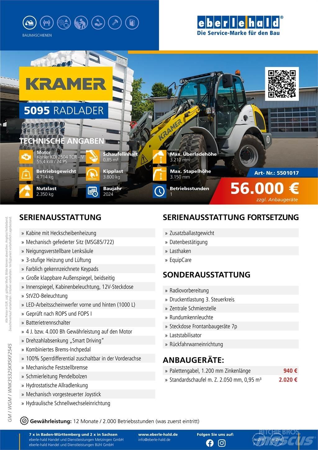 Kramer 5095 Фронтальні навантажувачі