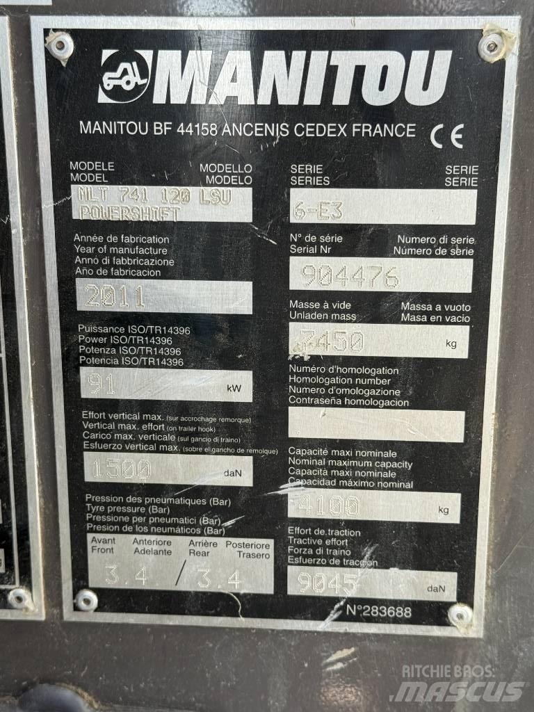 Manitou MLT 741-120 Телескопічні навантажувачі
