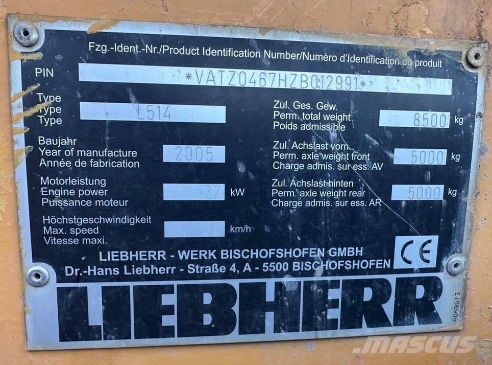 Liebherr L 514 Фронтальні навантажувачі