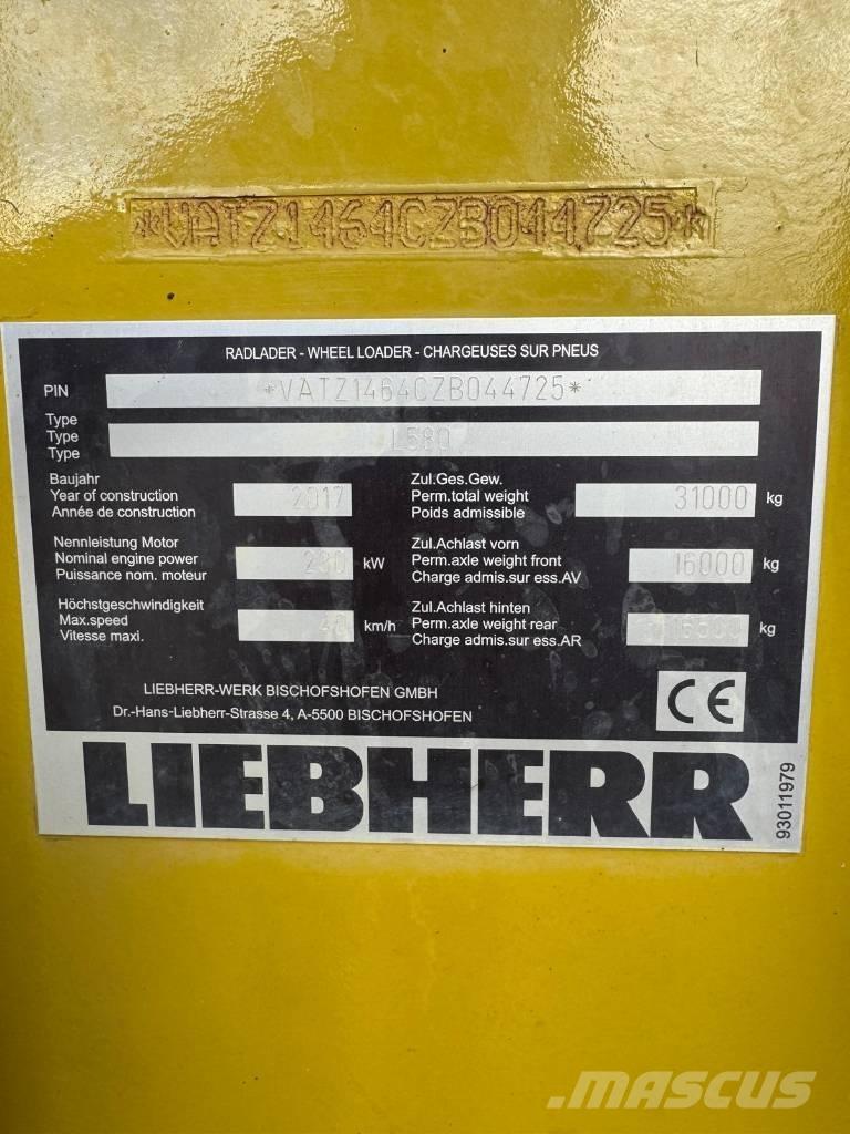 Liebherr L 580 Фронтальні навантажувачі