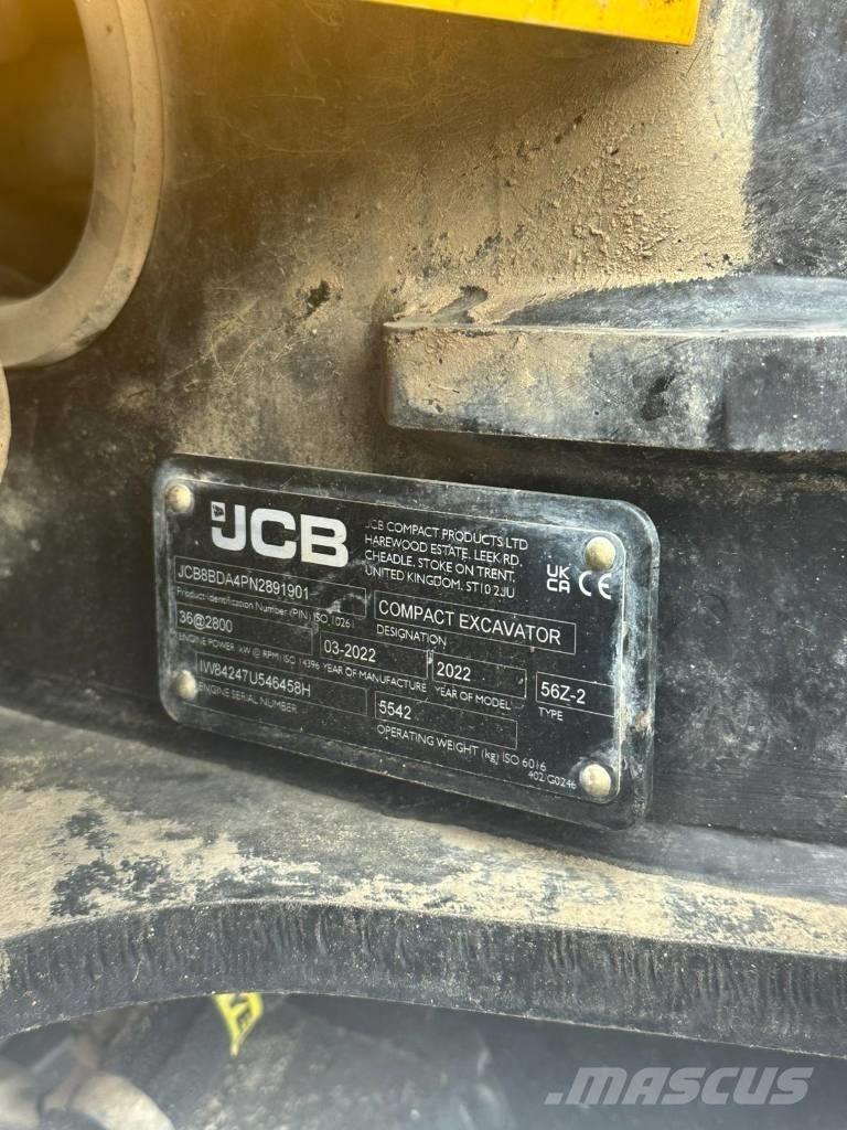 JCB 56 Z-2 Гусеничні екскаватори