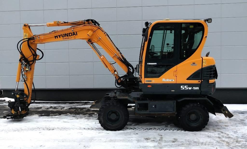 Hyundai 55W-9a Колісні екскаватори