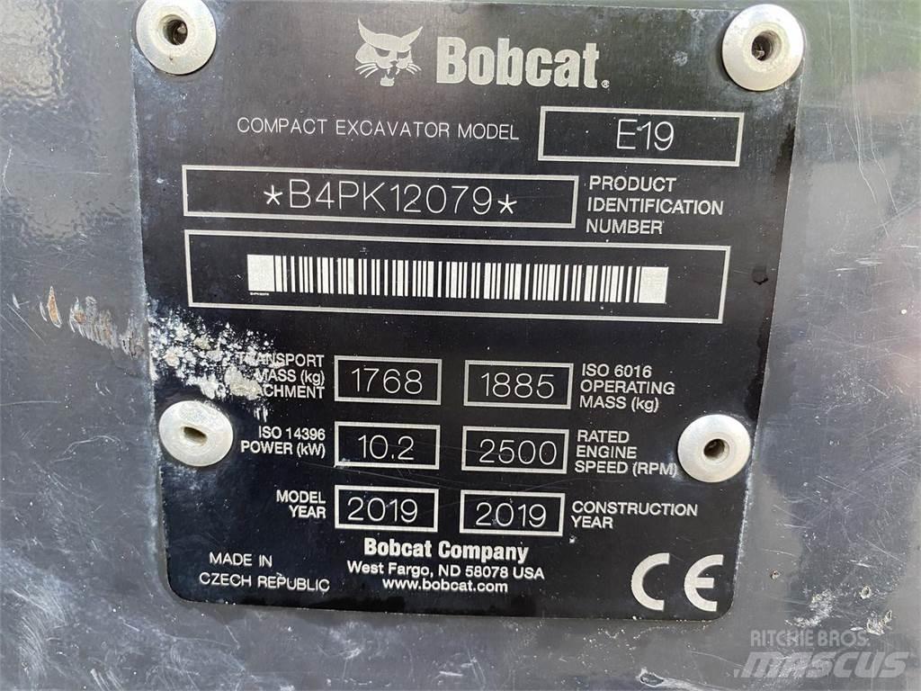 Bobcat E19 Колісні екскаватори