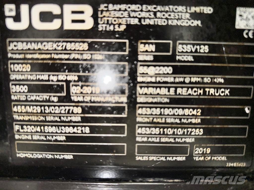 JCB 535-125 Hiviz Телескопічні навантажувачі