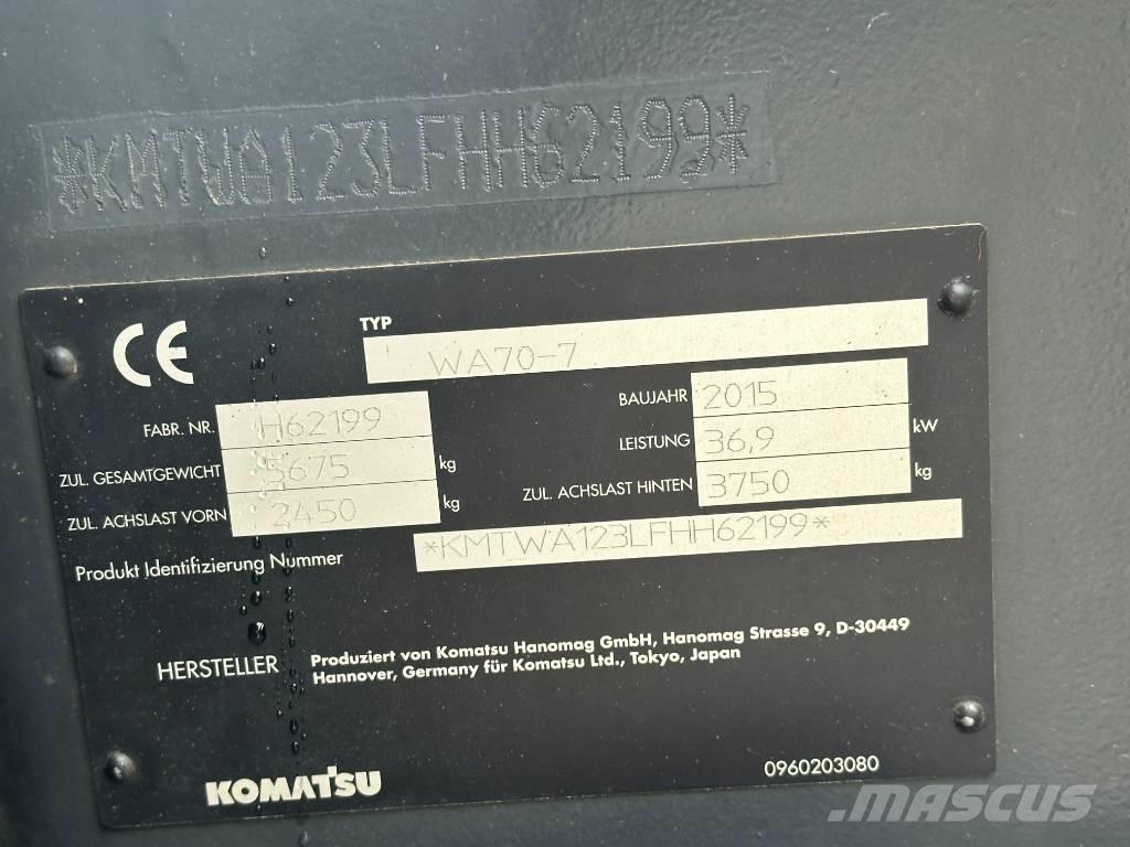 Komatsu WA 70 Фронтальні навантажувачі