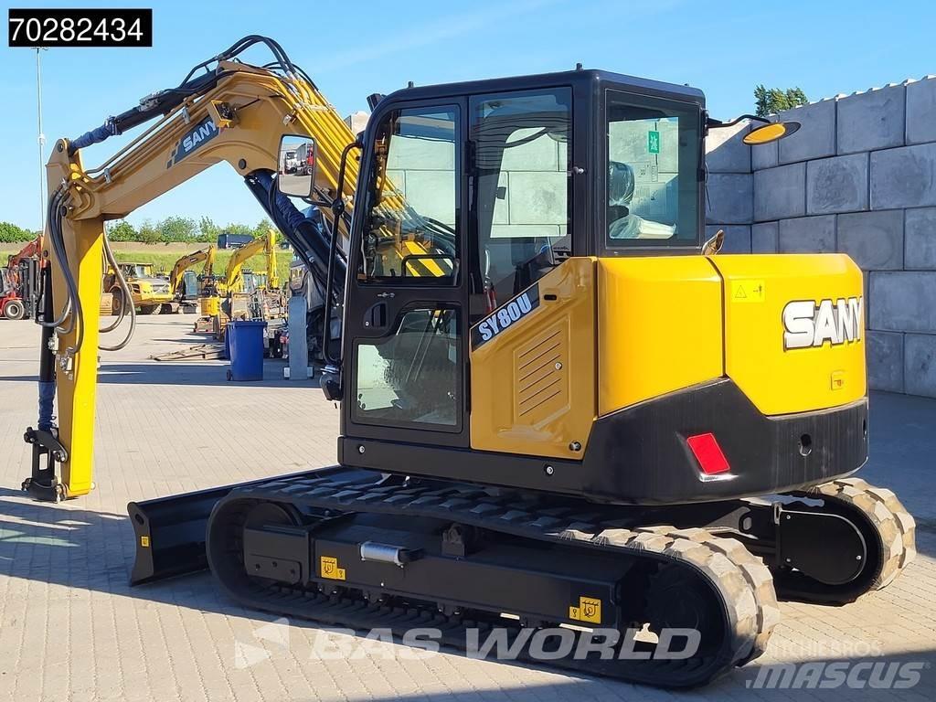 Sany SY80 U A/C Міні-екскаватори < 7т