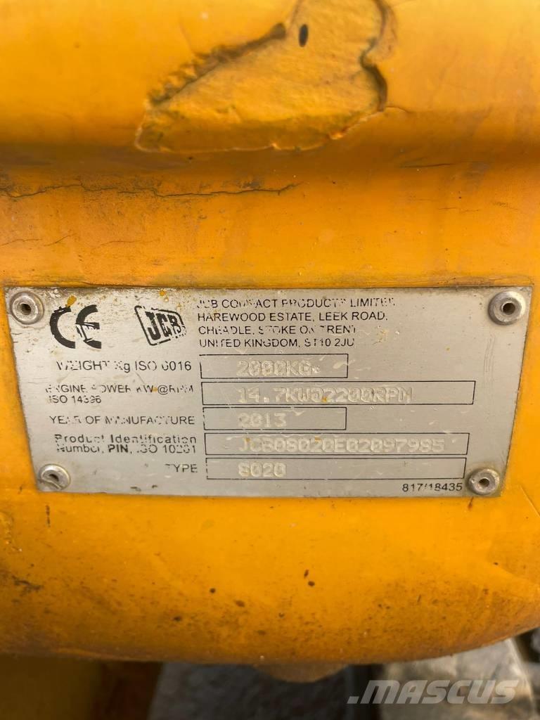 JCB 8020 Міні-екскаватори < 7т