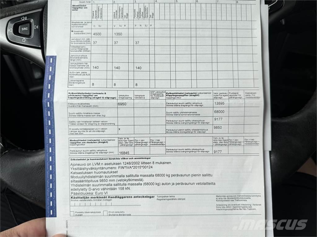Scania R 520 6X2 Вантажівки з гаковим підйомом