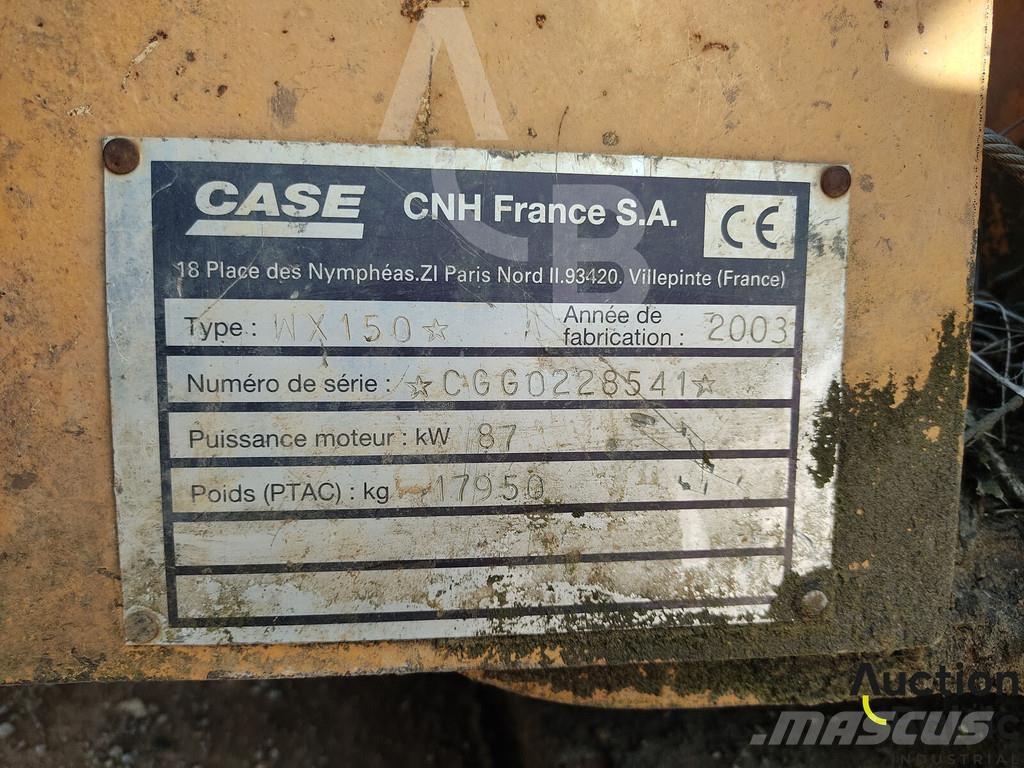 CASE WX 150 Колісні екскаватори