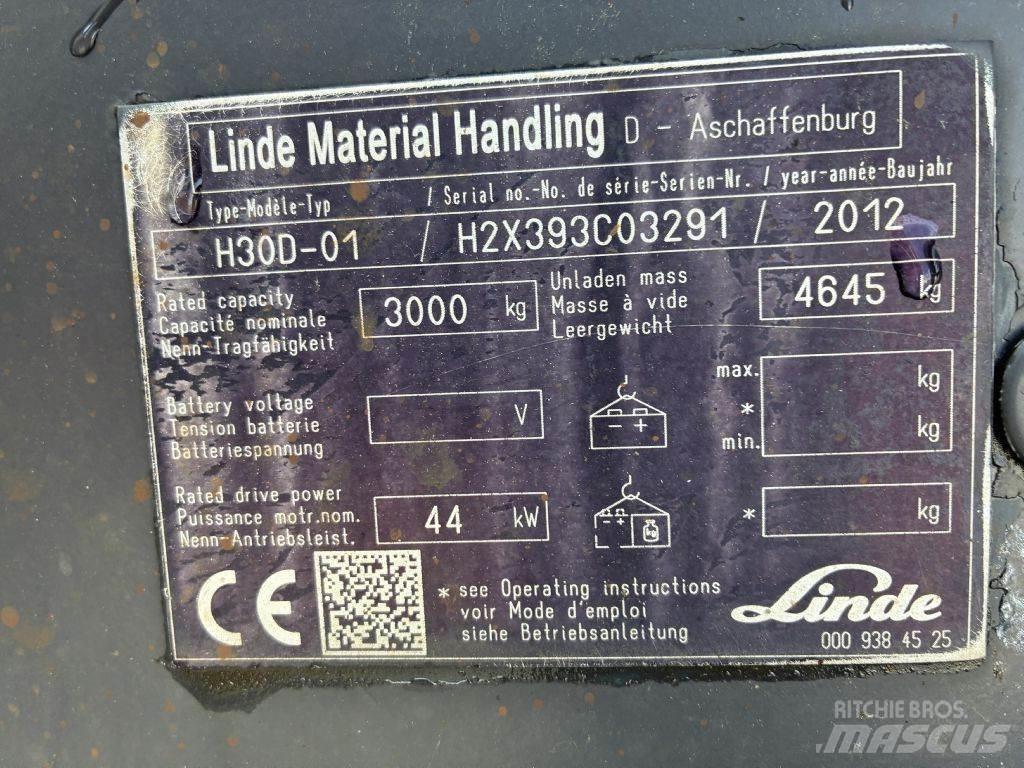 Linde H 30D01 Дизельні навантажувачі