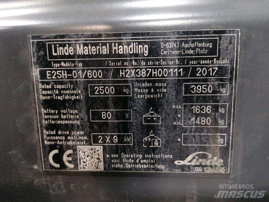Linde E25H-01/600 Електронавантажувачі