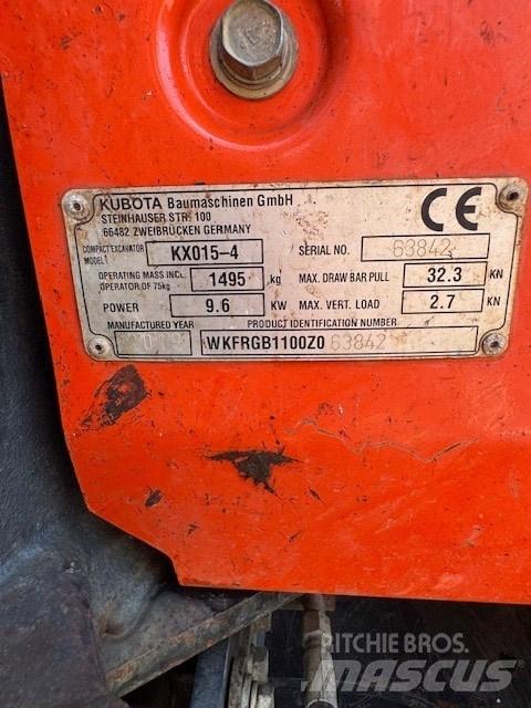 Kubota KX 015-4 Міні-екскаватори < 7т