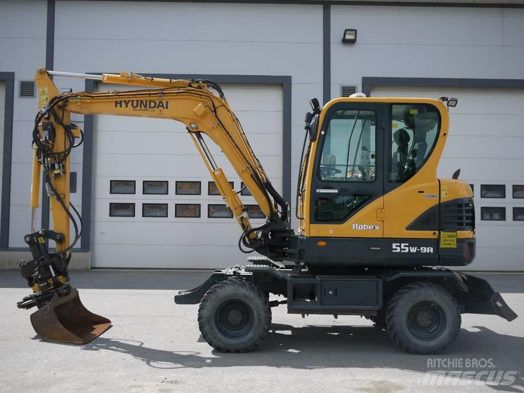 Hyundai R 55W-9A Колісні екскаватори