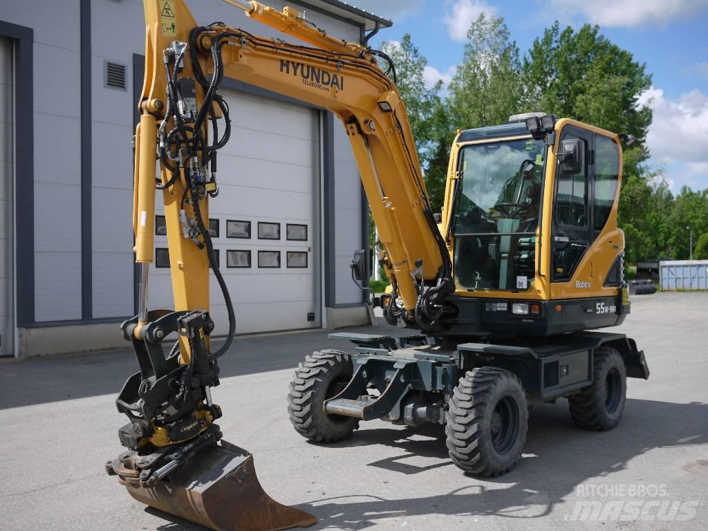 Hyundai R 55W-9A Колісні екскаватори