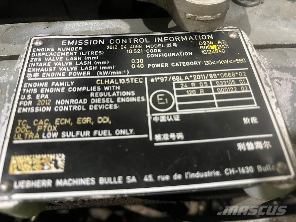 Liebherr D936 A7 Двигуни