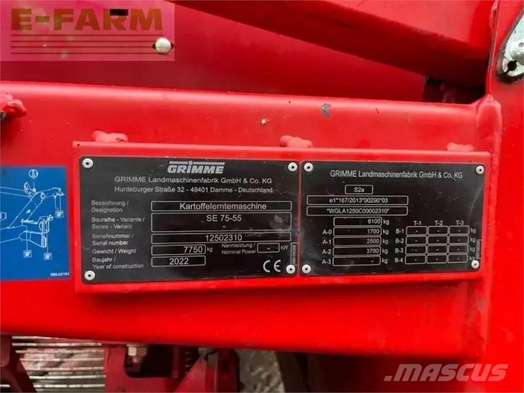 Grimme se 75-55 sb Машини для збирання та переробки картоплі - Інші