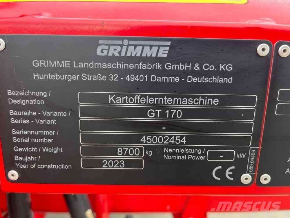 Grimme GT 170 Картоплезбиральні комбайни