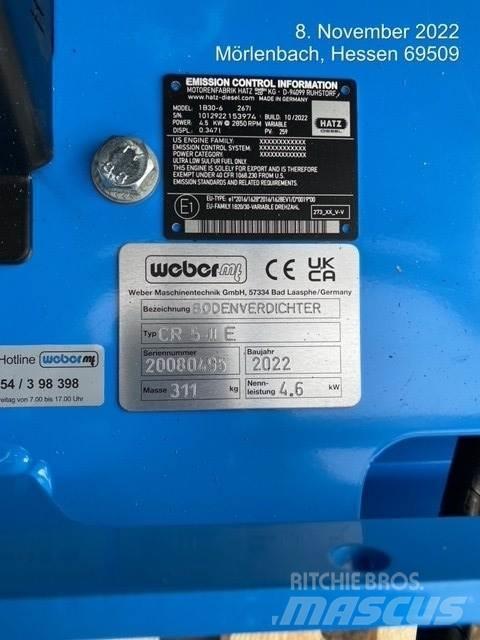 Weber CR5-II E Віброплити та вібротрамбовки