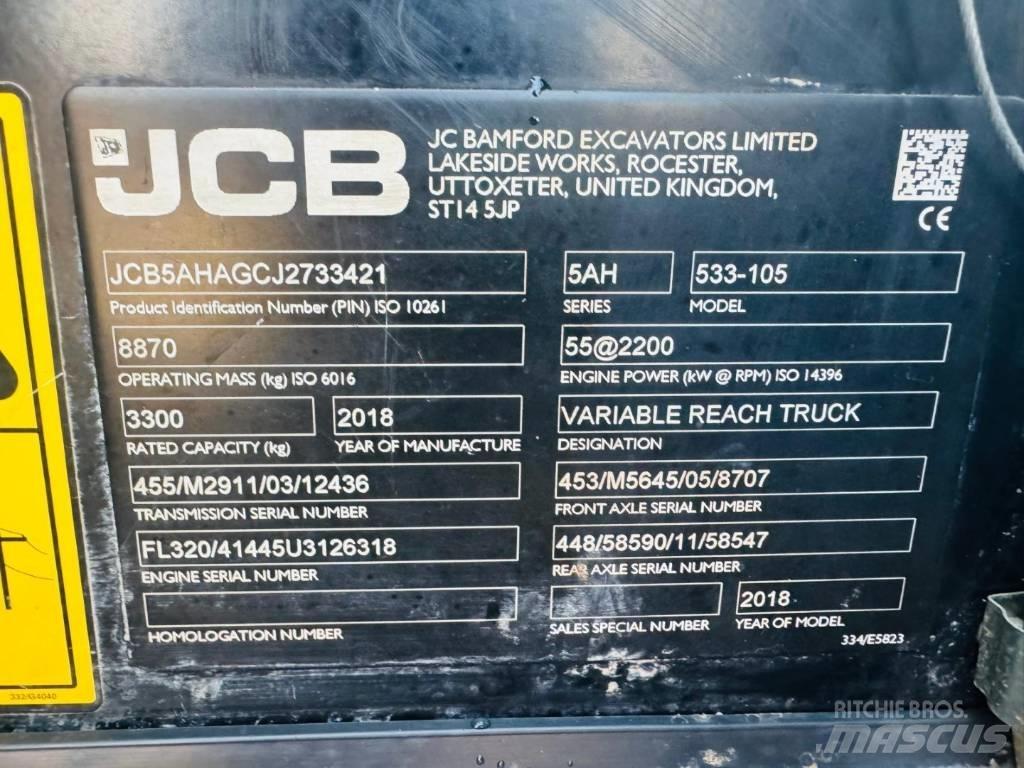 JCB 533-105 Телескопічні навантажувачі