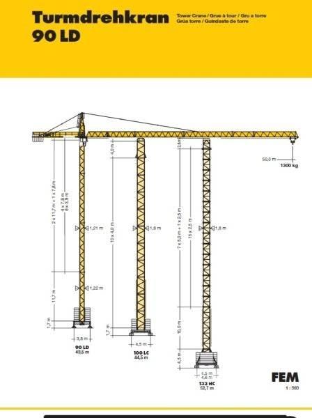 Liebherr 90 LD Баштові крани
