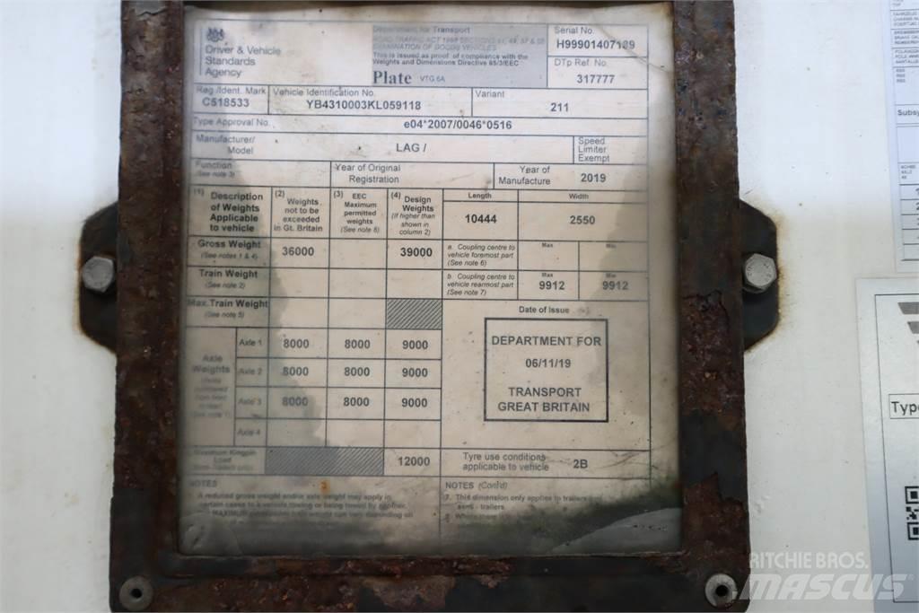 LAG CEMENT POWDER TANKER Інші причепи