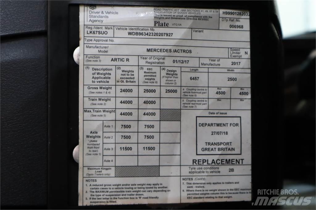 Mercedes-Benz ACTROS 2543 Тягачі